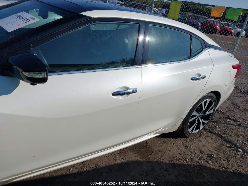 2018 Nissan Maxima 3.5 Platinum VIN: 1N4AA6AP6JC401039 Lot: 40545252