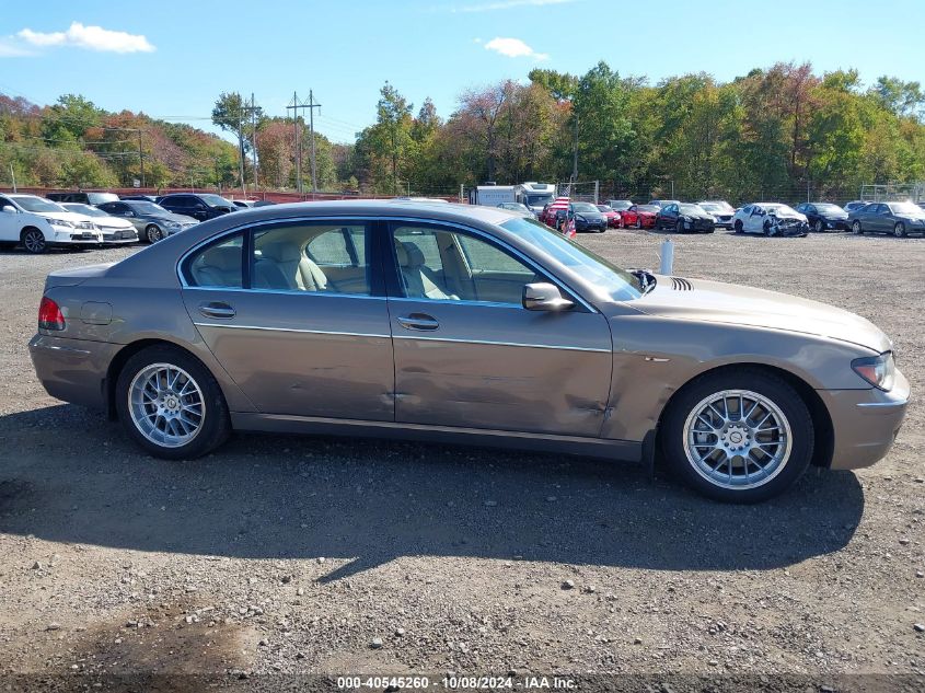 2006 BMW 750Li VIN: WBAHN83566DT64691 Lot: 40545260