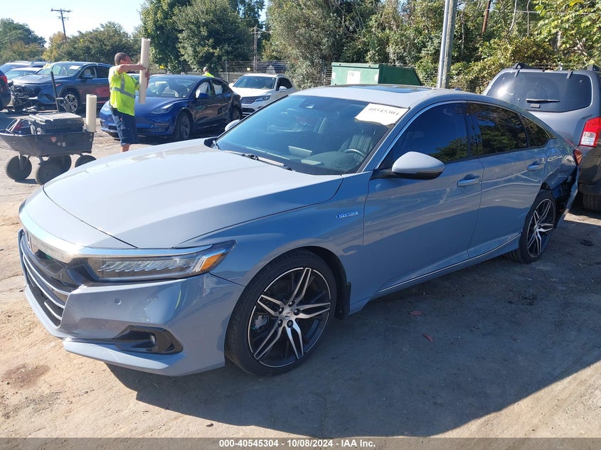 VIN 1HGCV3F91NA025448 2022 HONDA ACCORD HYBRID TOURING