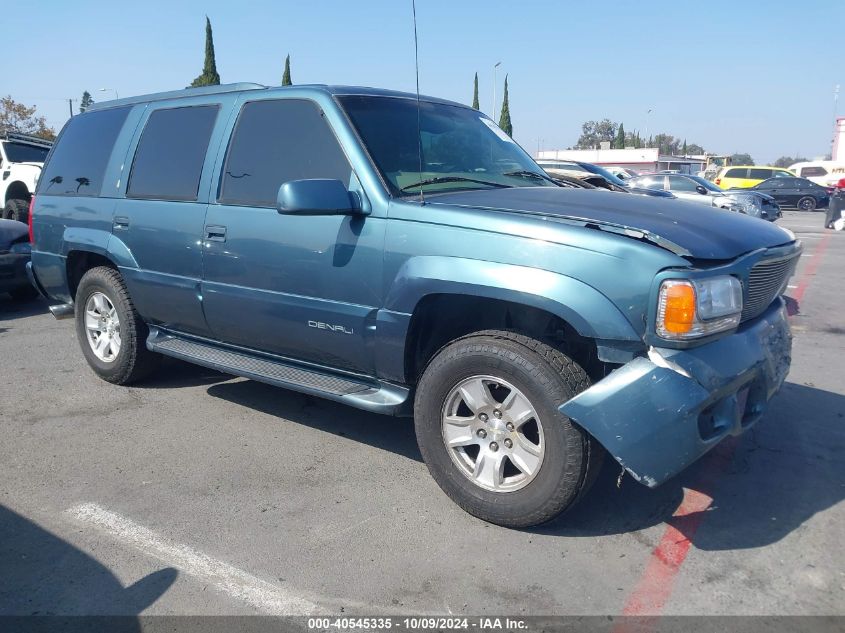 1999 GMC Yukon Denali VIN: 1GKEK13R4XR916075 Lot: 40545335