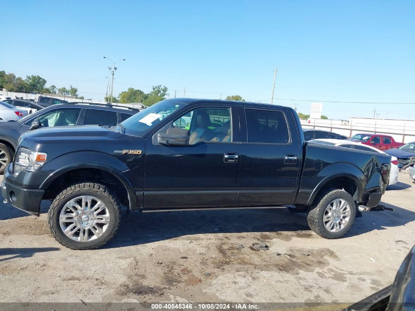 2013 FORD F-150 PLATINUM - 1FTFW1EF0DFB64198