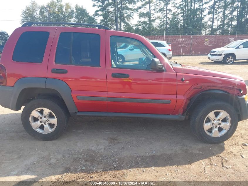 1J4GK48K96W253372 2006 Jeep Liberty Sport