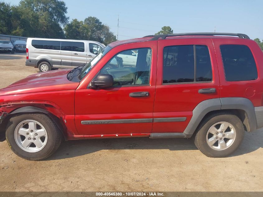 1J4GK48K96W253372 2006 Jeep Liberty Sport