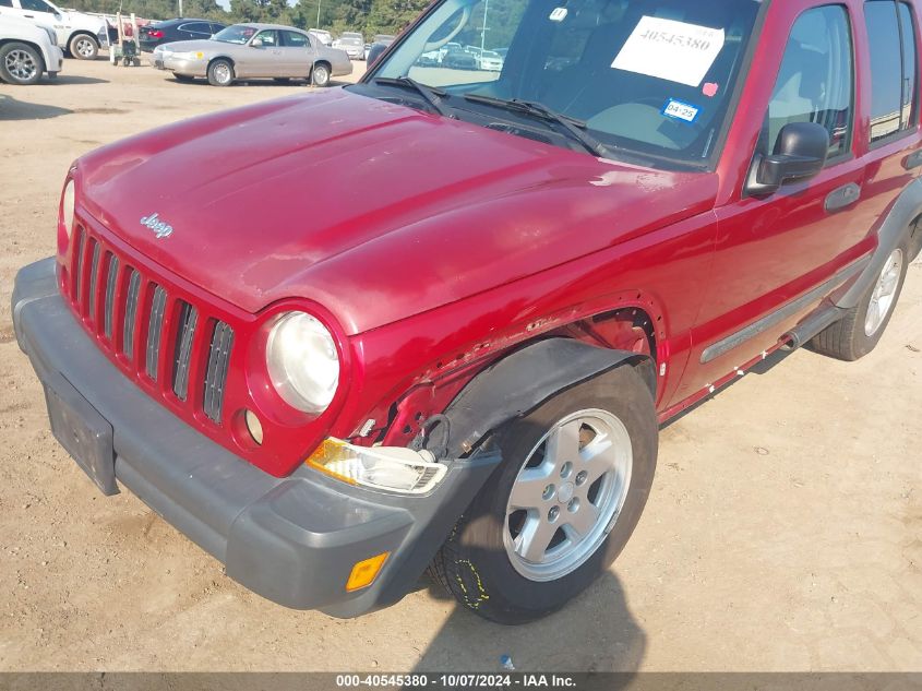 1J4GK48K96W253372 2006 Jeep Liberty Sport