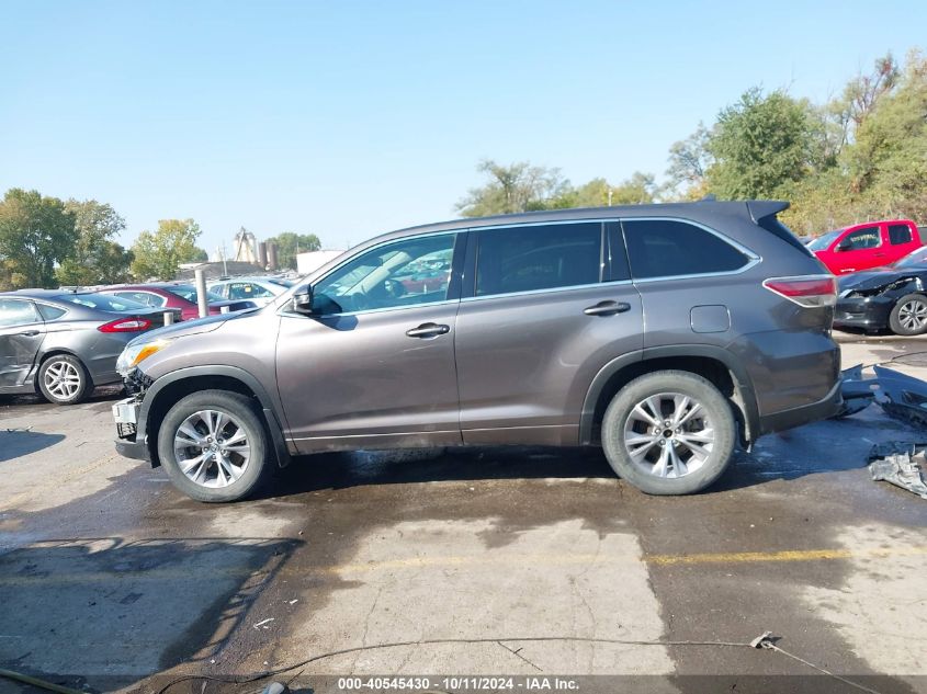 5TDBKRFH0FS186553 2015 Toyota Highlander Le Plus V6