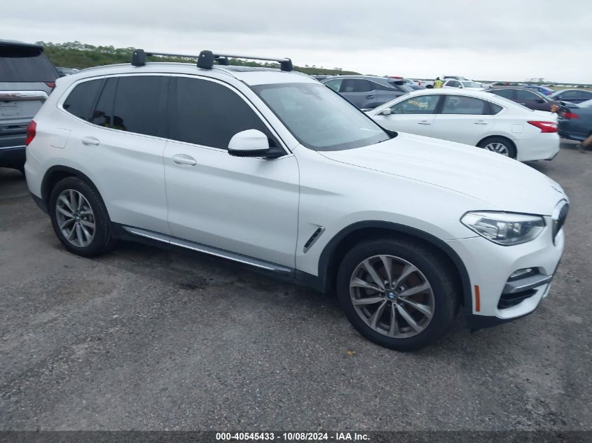 2019 BMW X3 XDRIVE30I - 5UXTR9C53KLP93891