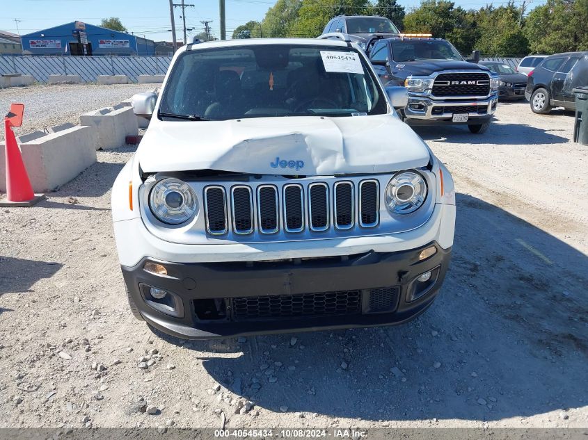 2018 Jeep Renegade Limited 4X4 VIN: ZACCJBDB1JPJ00456 Lot: 40545434