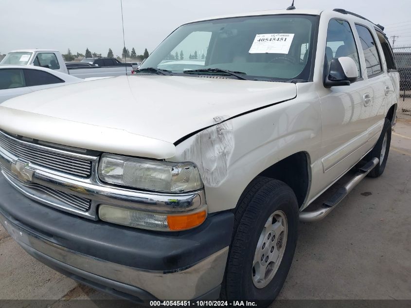 2005 Chevrolet Tahoe Ls VIN: 1GNEC13V45R151136 Lot: 40545451