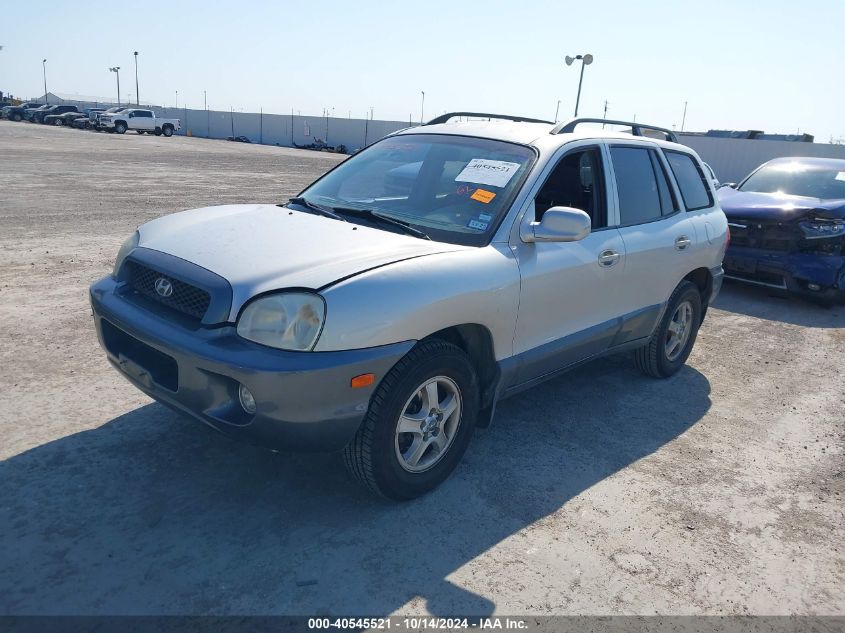 2002 Hyundai Santa Fe Gls/Lx VIN: KM8SC13D72U231165 Lot: 40545521