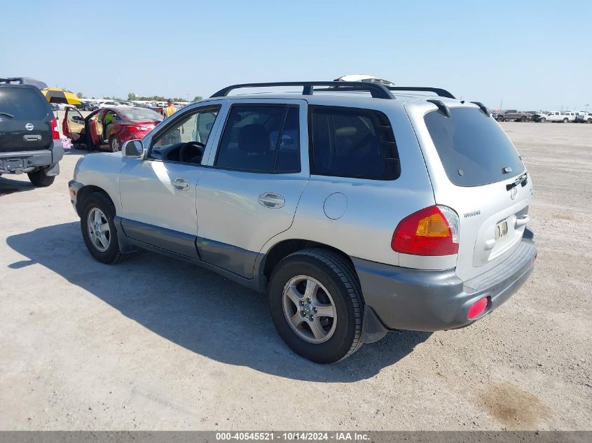 2002 Hyundai Santa Fe Gls/Lx VIN: KM8SC13D72U231165 Lot: 40545521