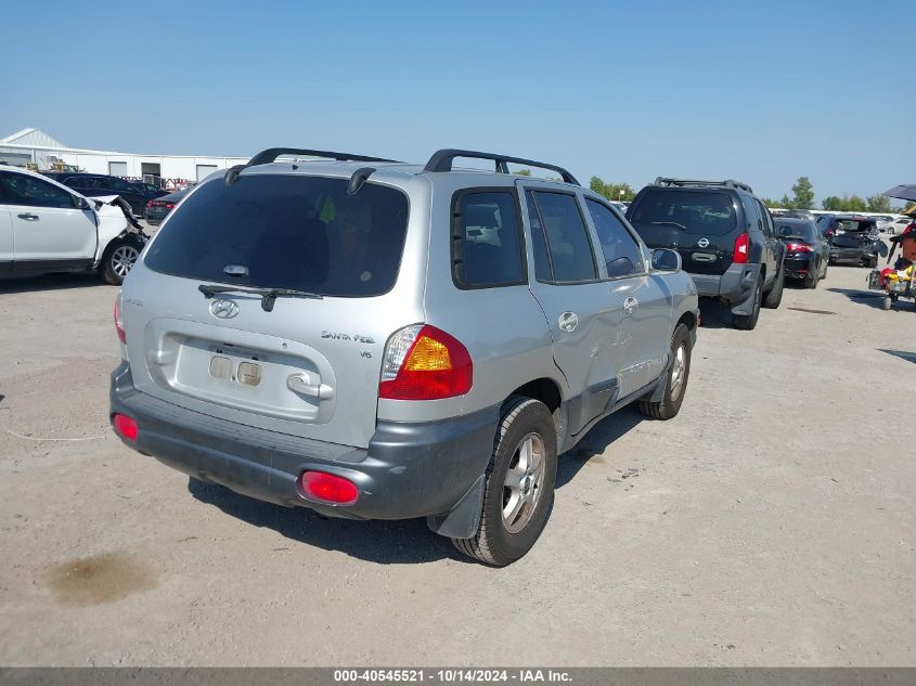 2002 Hyundai Santa Fe Gls/Lx VIN: KM8SC13D72U231165 Lot: 40545521