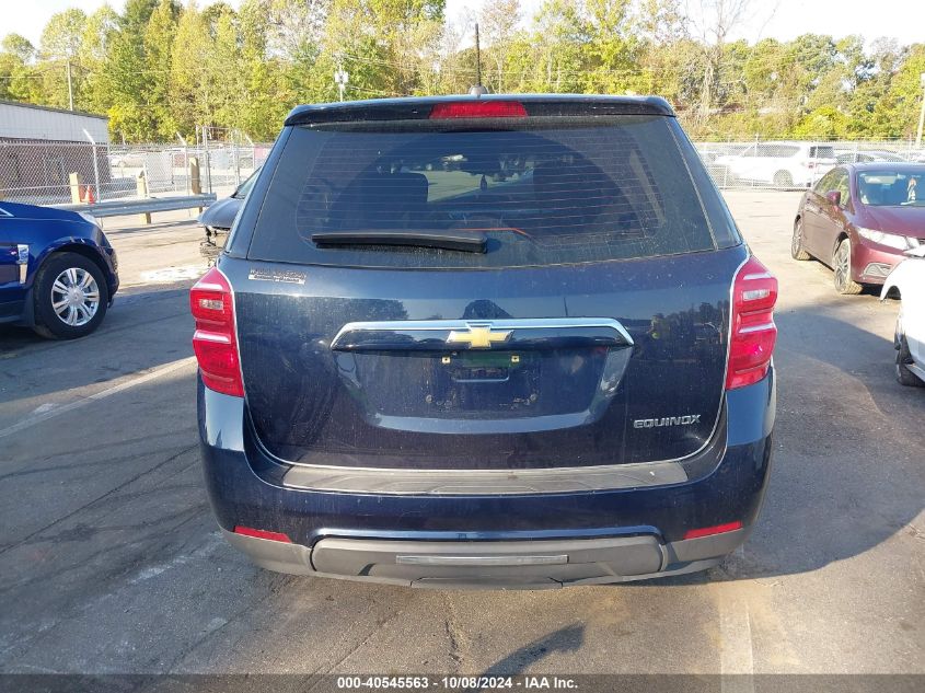 2016 Chevrolet Equinox Ls VIN: 2GNALBEK5G1138995 Lot: 40545563