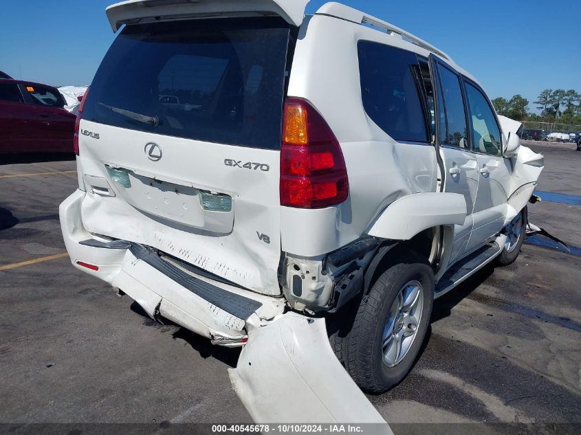 2004 Lexus Gx 470 VIN: JTJBT20X840057607 Lot: 40545678