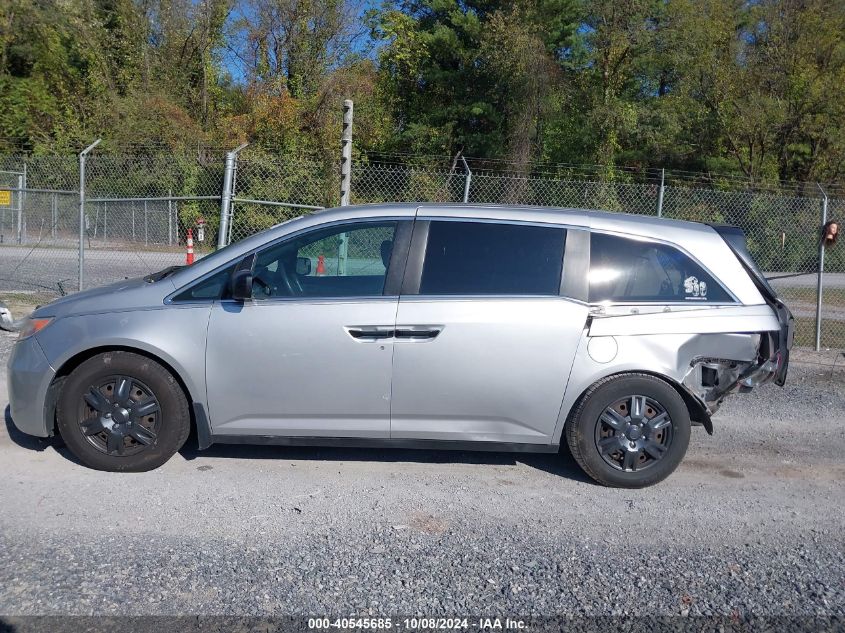 2013 Honda Odyssey Lx VIN: 5FNRL5H27DB087596 Lot: 40545685