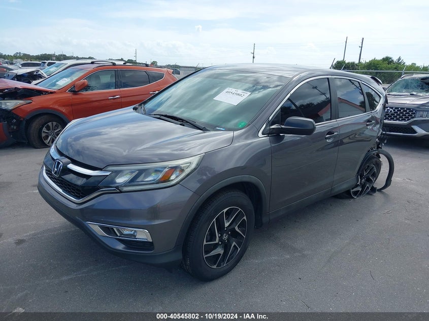 Vin: 2hkrm4h41gh697038, lot: 41034569, honda cr-v se 20162