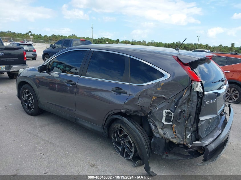 Vin: 2hkrm4h41gh697038, lot: 41034569, honda cr-v se 20163