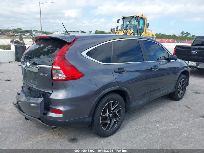 Vin: 2hkrm4h41gh697038, lot: 41034569, honda cr-v se 20164