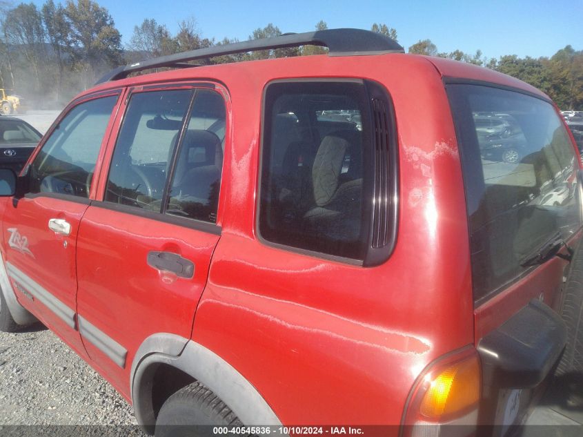 2002 Chevrolet Tracker Hard Top Zr2 VIN: 2CNBJ734526924694 Lot: 40545836