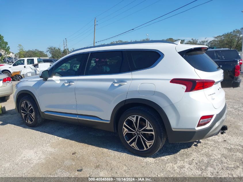 2019 Hyundai Santa Fe Ultimate 2.0T VIN: 5NMS53AAXKH127280 Lot: 40545869