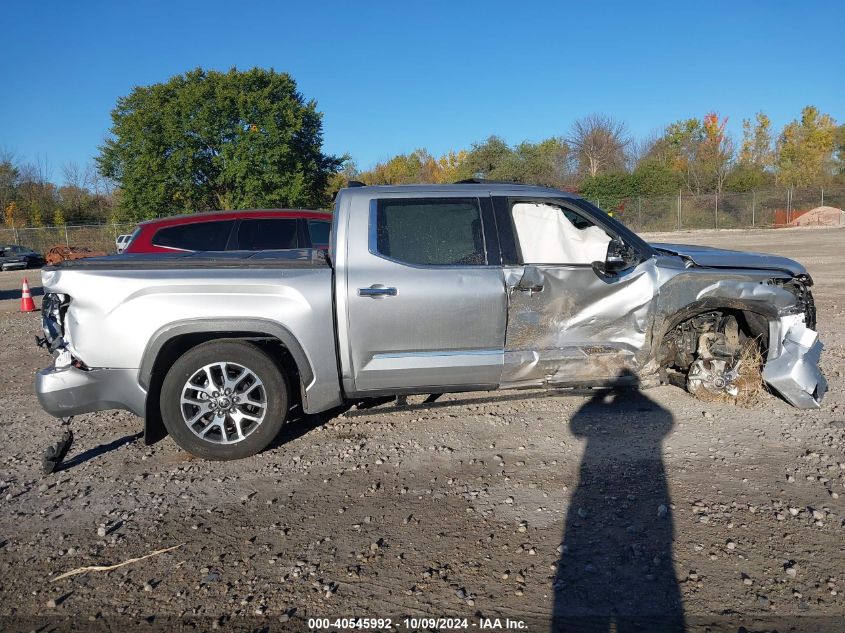 2022 Toyota Tundra Crewmax Platinum/Crewmax 1794 VIN: 5TFMA5DBXNX034579 Lot: 40545992