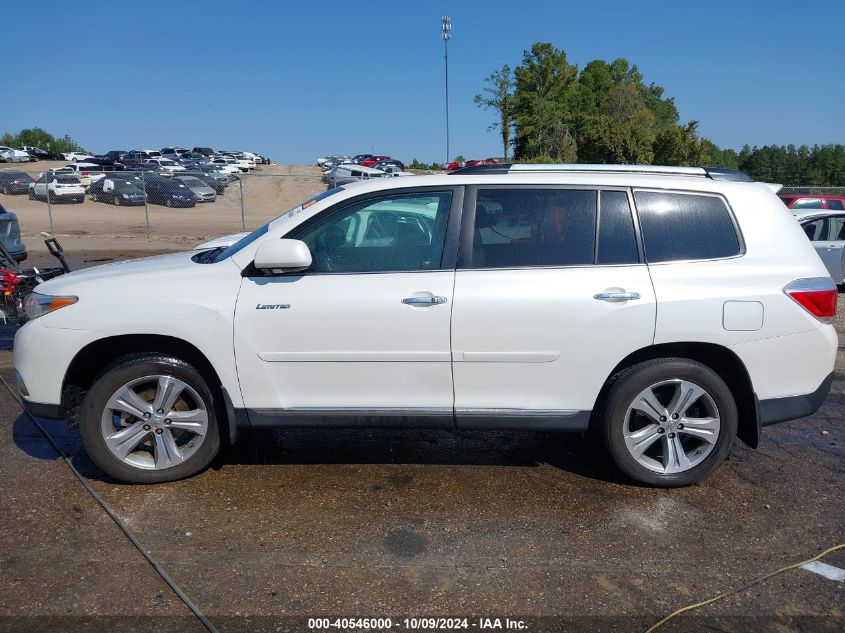 5TDYK3EH1DS117795 2013 Toyota Highlander Limited V6