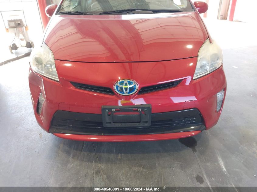 2013 Toyota Prius Three VIN: JTDKN3DU6D1621798 Lot: 40546001