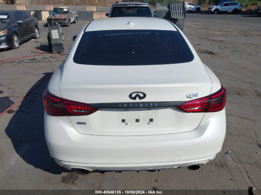 2020 Infiniti Q50 Luxe Awd VIN: JN1EV7AR0LM257172 Lot: 40546135