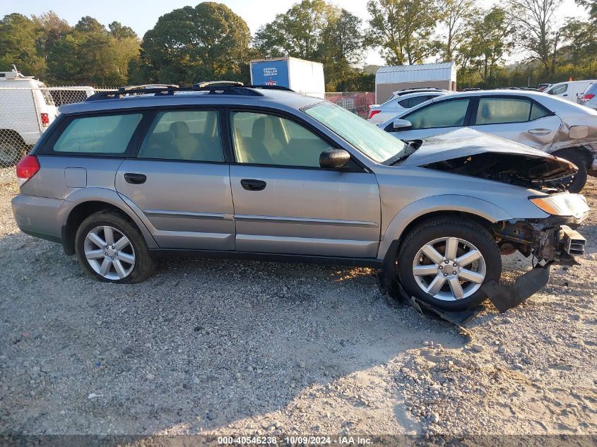 2008 Subaru Outback I/Ll Bean W/Nav/Ll Bean W/Nav/Vdc VIN: 4S4BP61C787366973 Lot: 40546238