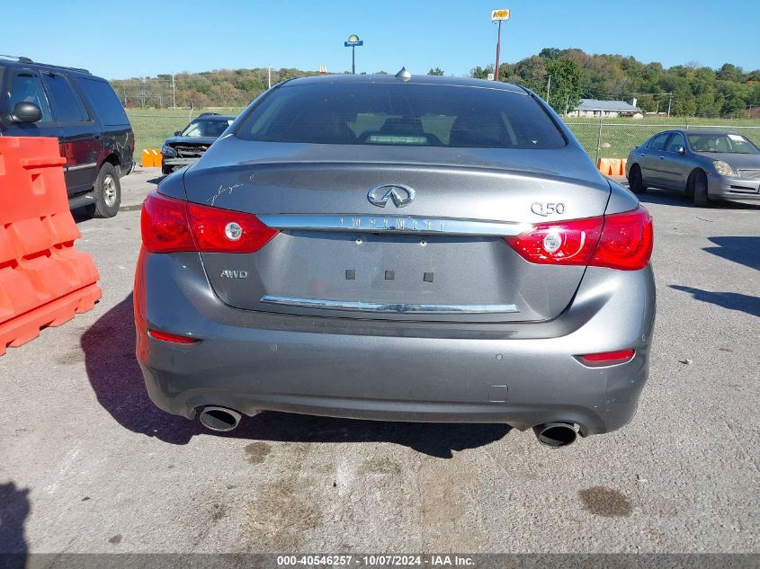 2016 Infiniti Q50 Hybrid VIN: JN1AV7AR6GM530099 Lot: 40546257