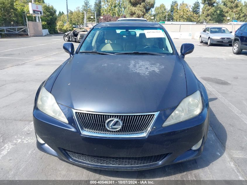 2007 Lexus Is 350 VIN: JTHBE262475012985 Lot: 40546381