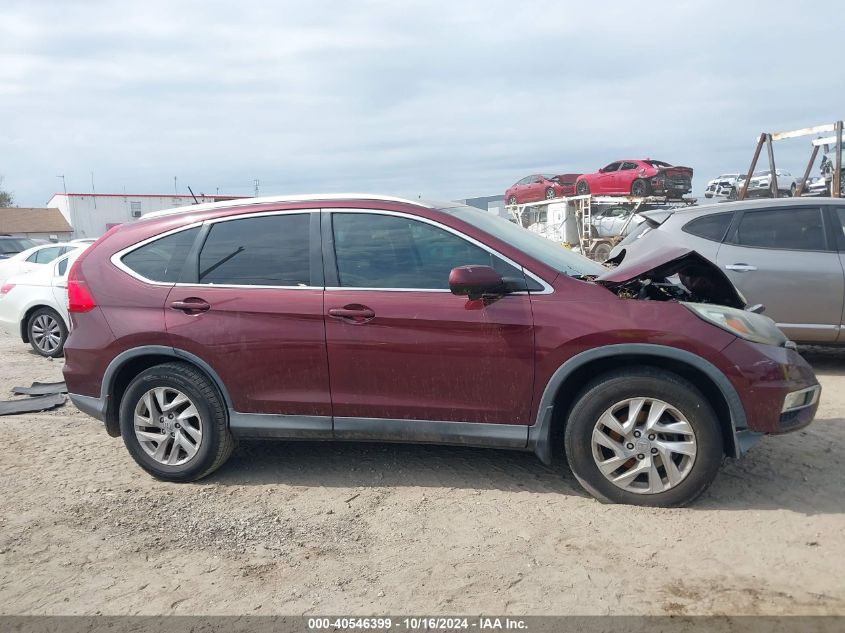 2015 Honda Cr-V Ex-L VIN: 2HKRM3H75FH548683 Lot: 40546399