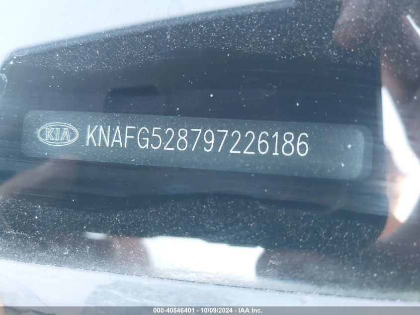 KNAFG528797226186 2009 Kia Rondo Lx/Ex