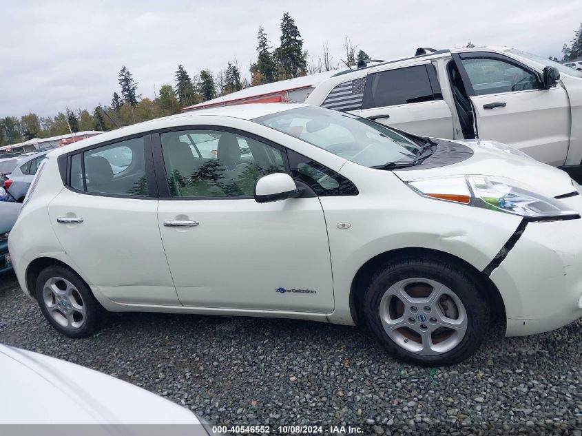 2012 Nissan Leaf Sl VIN: JN1AZ0CP0CT016269 Lot: 40546552