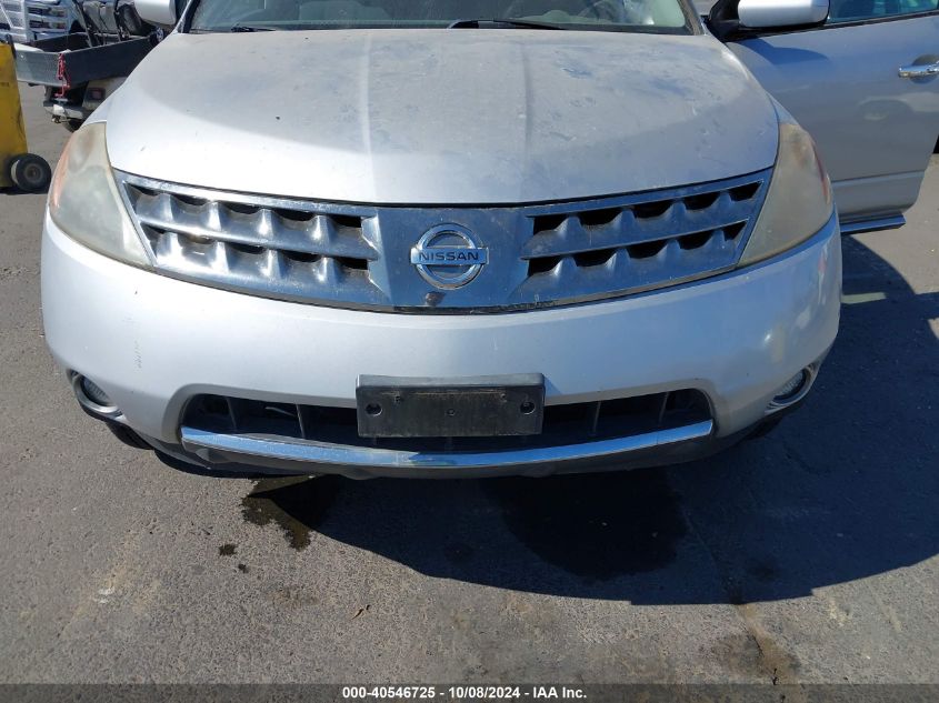 JN8AZ08T07W516606 2007 Nissan Murano Sl