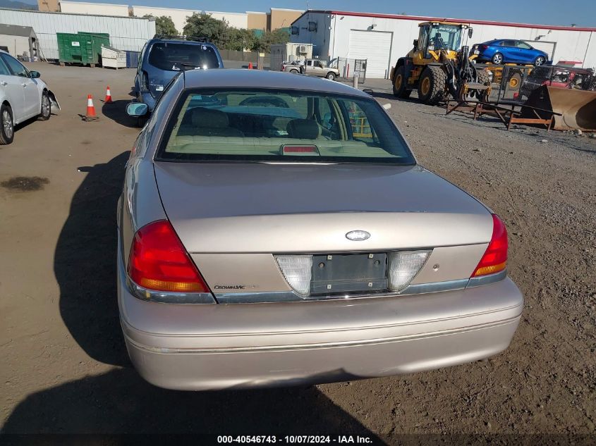 1998 Ford Crown Victoria VIN: 2FAFP73W0WX125305 Lot: 40546743