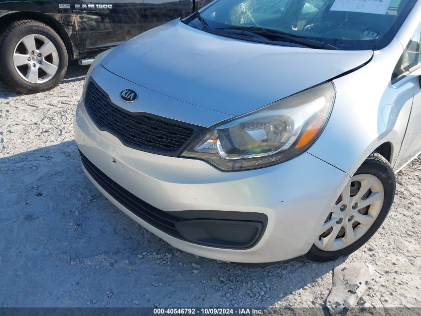 2014 Kia Rio Lx VIN: KNADM4A30E6407792 Lot: 40546792