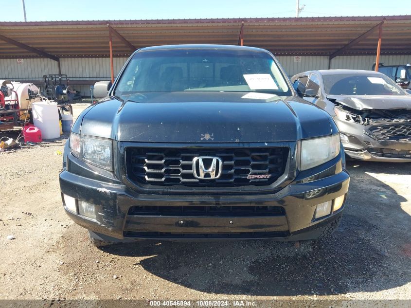 2012 Honda Ridgeline Sport VIN: 5FPYK1F77CB002025 Lot: 40546894