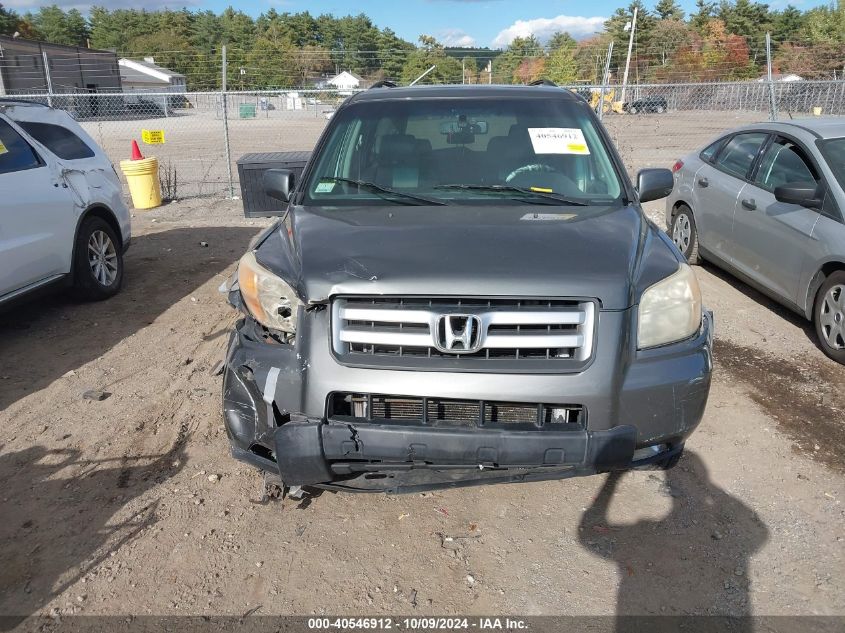 2007 Honda Pilot Ex-L VIN: 2HKYF18527H526795 Lot: 40546912