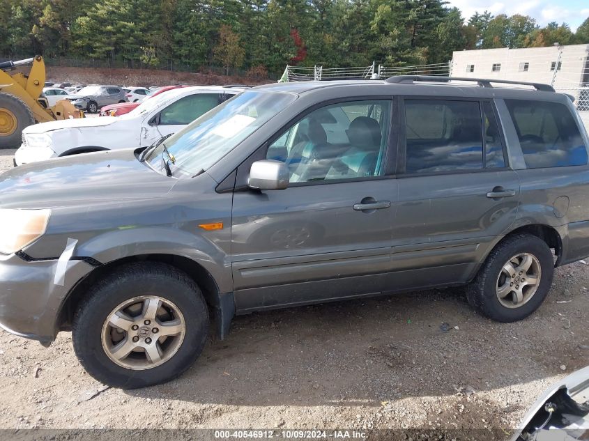 2007 Honda Pilot Ex-L VIN: 2HKYF18527H526795 Lot: 40546912