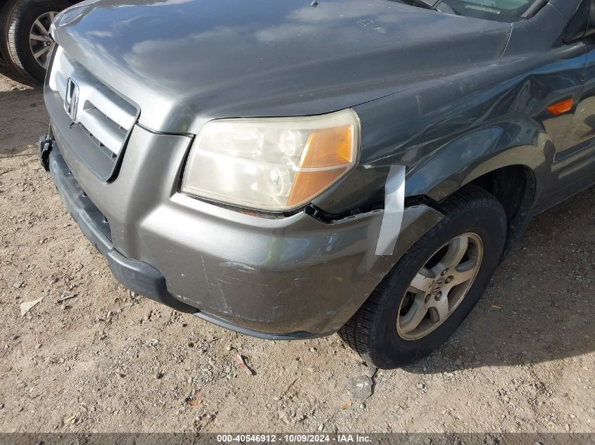 2007 Honda Pilot Ex-L VIN: 2HKYF18527H526795 Lot: 40546912