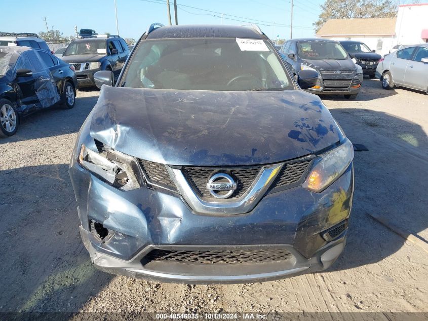 2016 Nissan Rogue S VIN: 5N1AT2MV4GC890553 Lot: 40546935