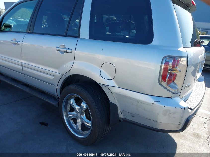 2006 Honda Pilot Ex-L VIN: 5FNYF28536B004972 Lot: 40546947