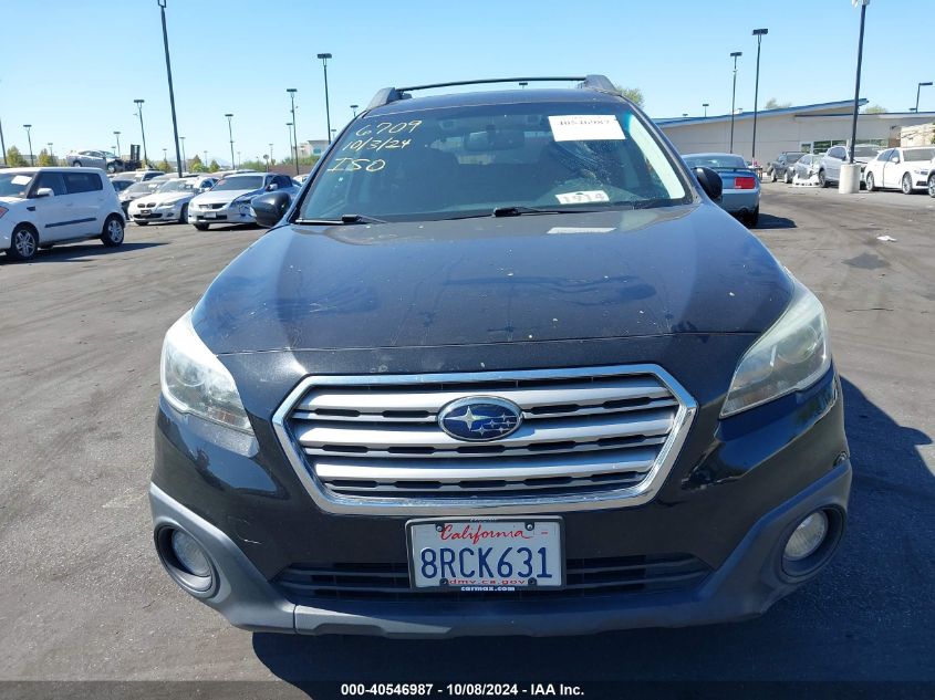 2015 Subaru Outback 2.5I Premium VIN: 4S4BSAHC8F3306003 Lot: 40546987