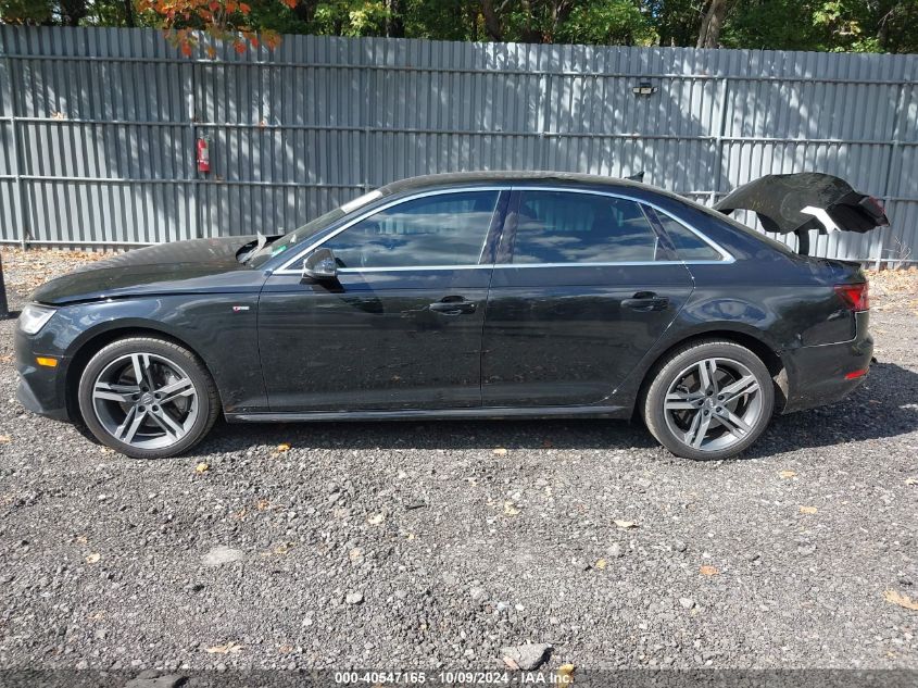 2018 Audi A4 2.0T Premium/2.0T Tech Premium VIN: WAUENAF42JN008237 Lot: 40547165