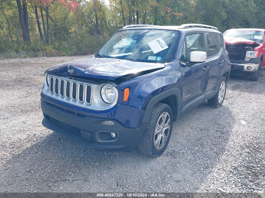 2016 Jeep Renegade Limited VIN: ZACCJBDT8GPC75159 Lot: 40547220