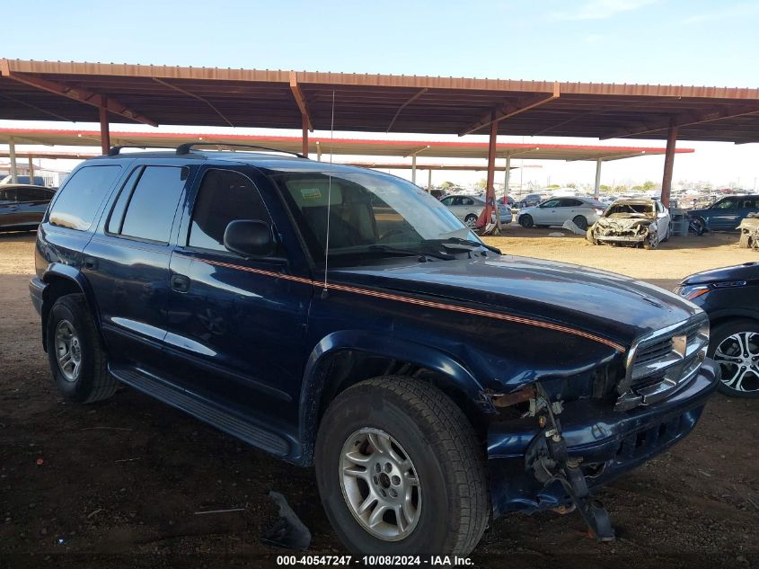 2003 Dodge Durango Slt VIN: 1D4HS48N63F524228 Lot: 40547247