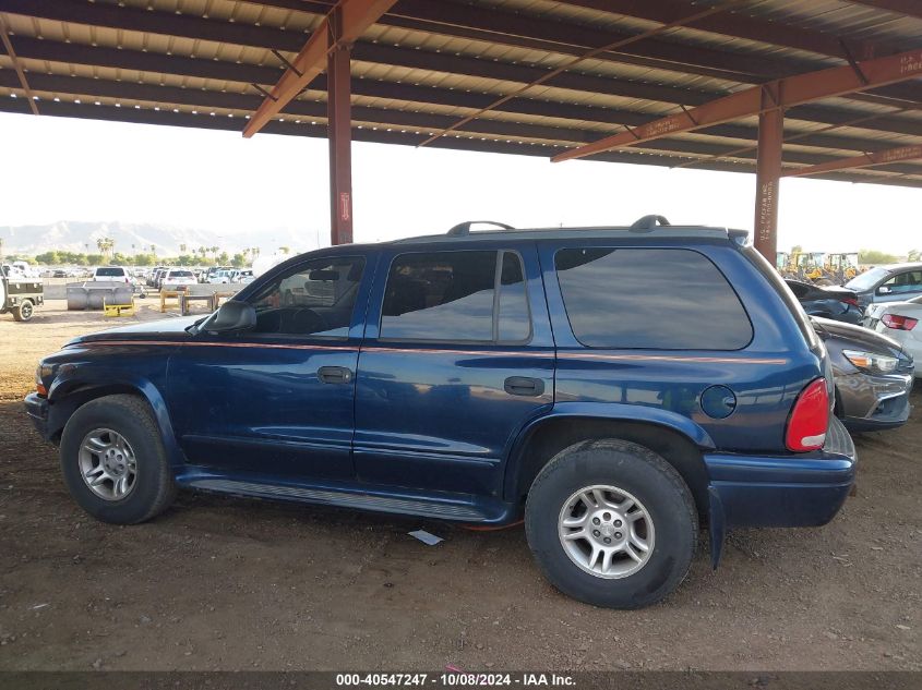 2003 Dodge Durango Slt VIN: 1D4HS48N63F524228 Lot: 40547247