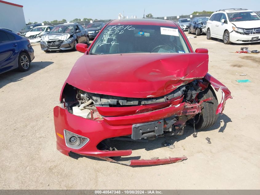 2012 Ford Fusion Sel VIN: 3FAHP0CG0CR368423 Lot: 40547348