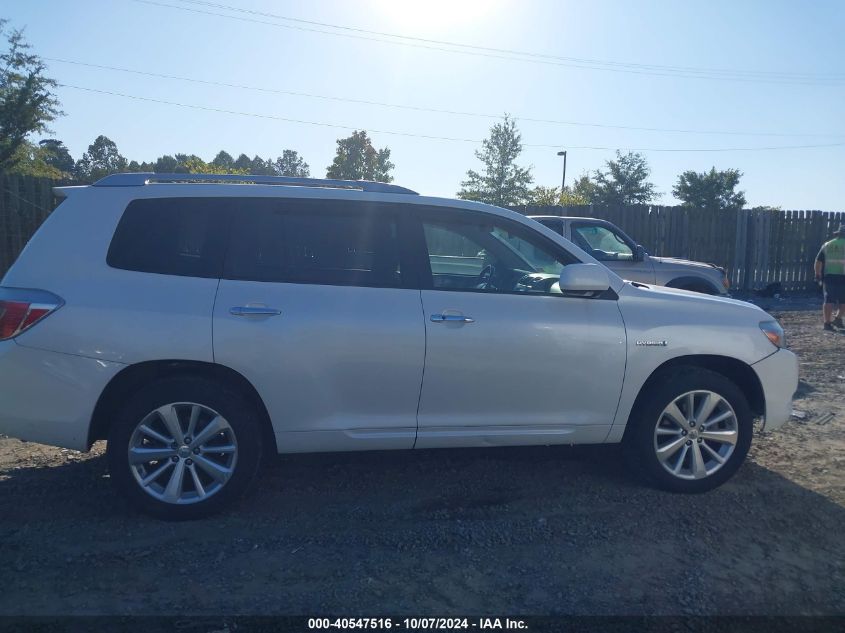 2009 Toyota Highlander Hybrid Limited VIN: JTEEW44AX92036256 Lot: 40547516