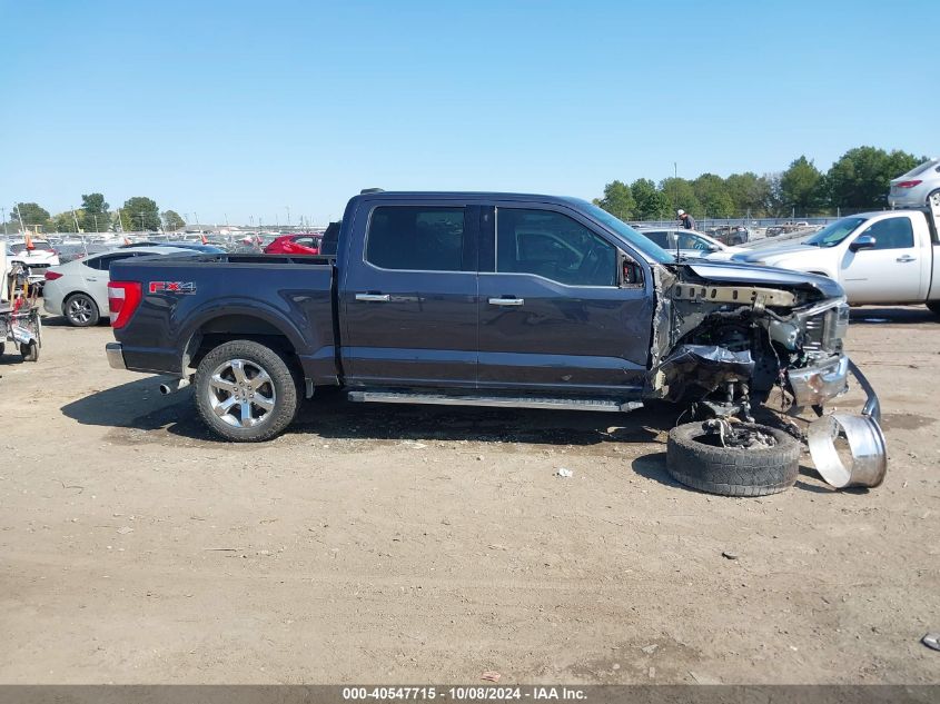 2021 Ford F-150 Lariat VIN: 1FTFW1E87MFA45663 Lot: 40547715